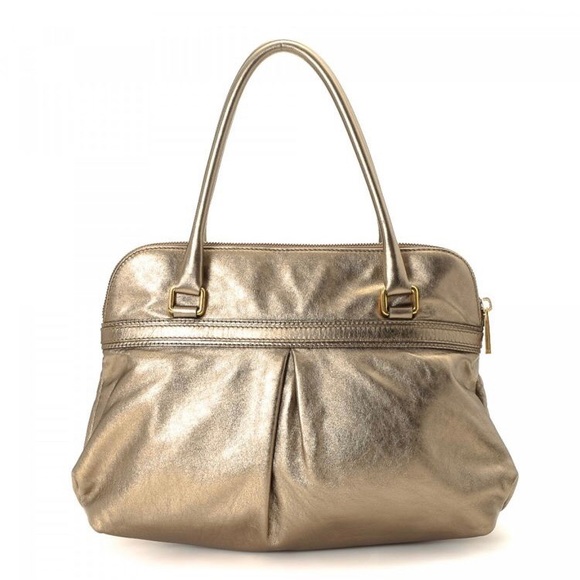 MARC JACOBS - GOLD METALLIC HANDBAG - Picture 3 of 6